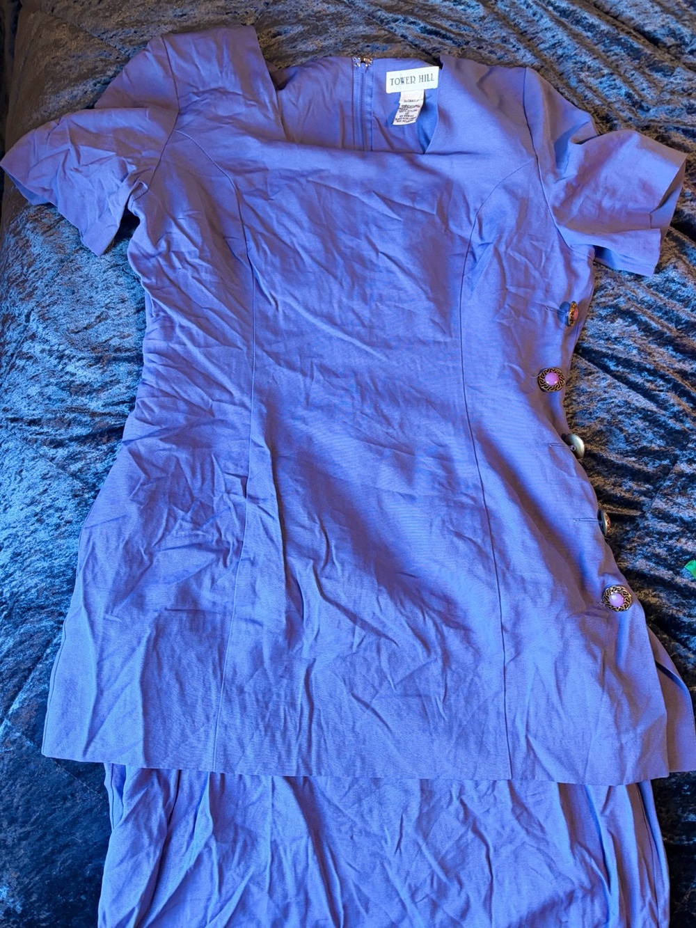 Lavender Short Sleeve Sheath Dress